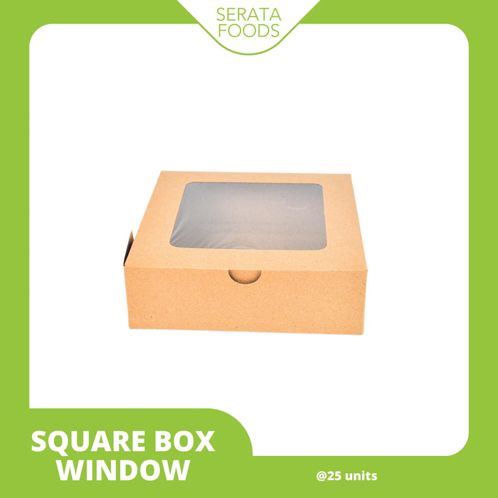 SBLARW Square Box L (Window) @25 units / Box Kertas Large