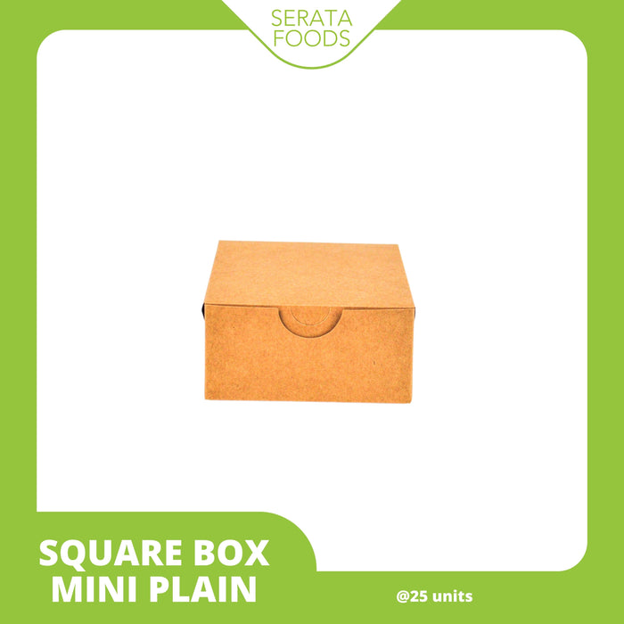 SBMINP Square Box Mini (Plain) @25 units / Box Kertas Mini
