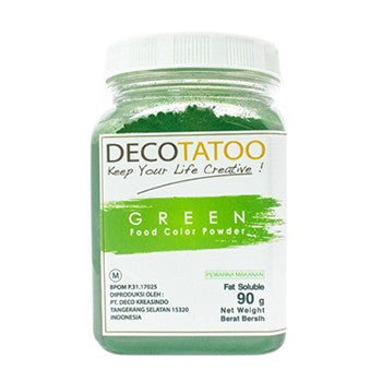 Decotatoo Green Color Powder Oil Soluble 90gr