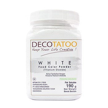 Decotatoo White Color Powder Oil Soluble 190gr