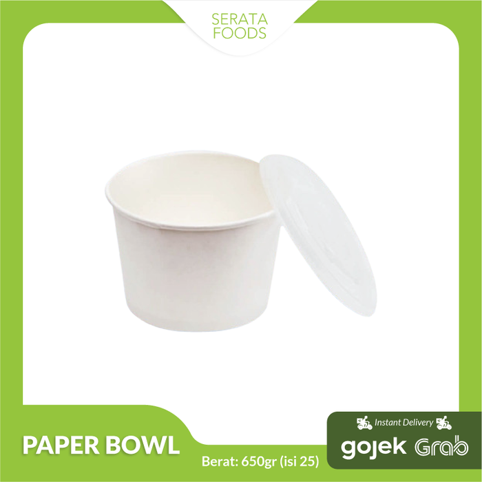 White Paper Bowl @25 units / Mangkok Kertas