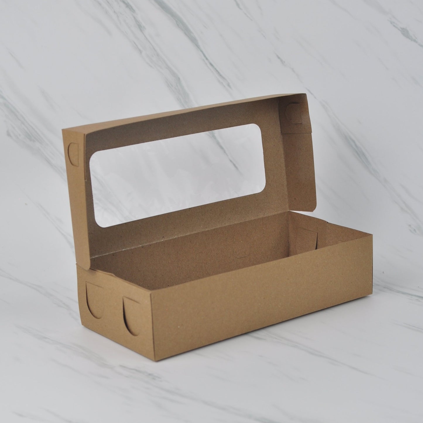 LKBW Long Kraft Box Window @25 units - SerataFoods