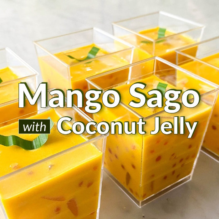 Resep Mango Sago dengan Coconut Jelly
