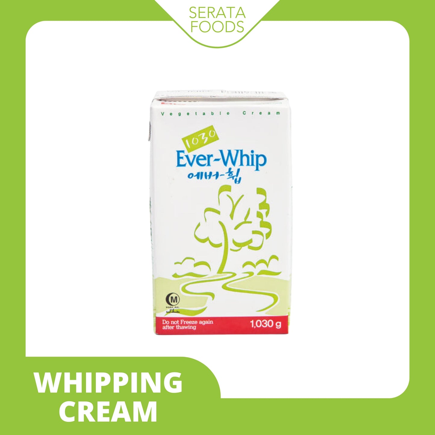 Ever Whip 1030 Krim Nabati (Sugar Free) 1030 gr