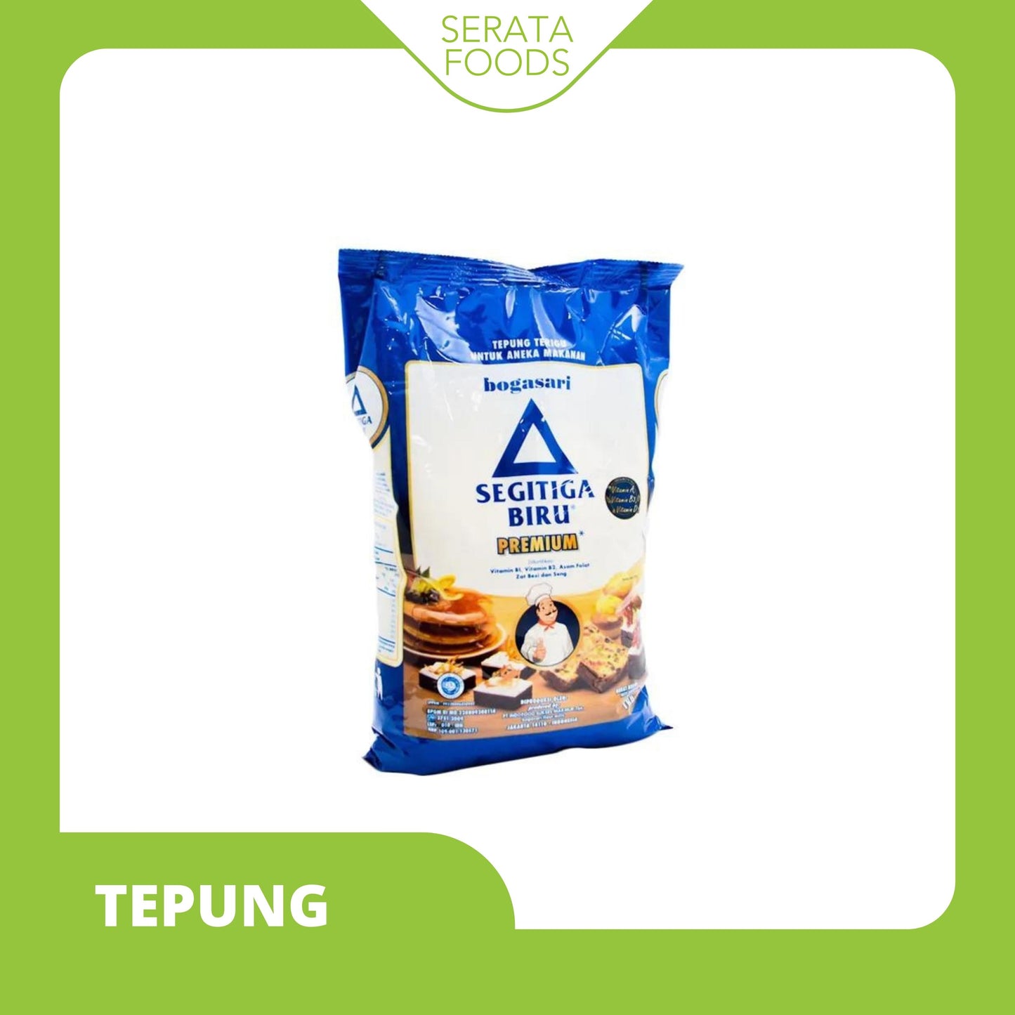 Tepung Bogasari Segitiga Biru 1 Kg