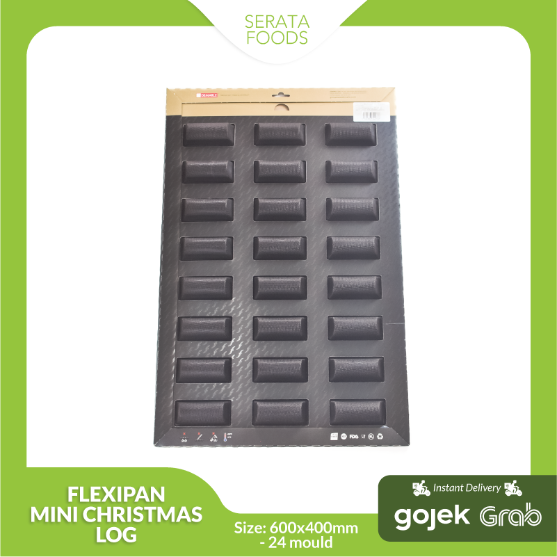 Flexipan FP1039 Mini Christmas Log 24 Mould