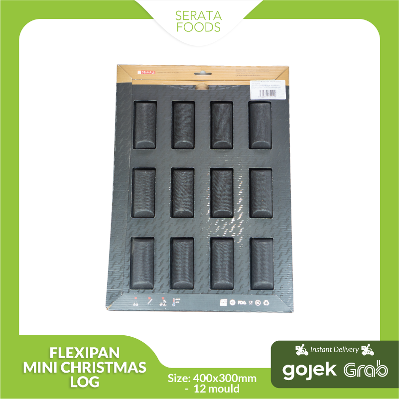 Flexipan FP2039 Mini Christmas Log 12 Mould