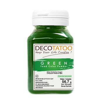 Decotatoo Green Powder Water Soluble 56gr