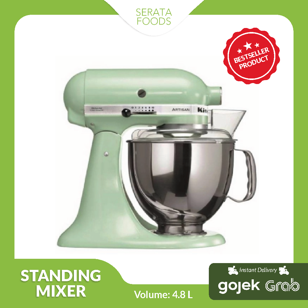 KitchenAid 5KSM150PSN Artisan Tilt-Head Stand Mixer (Basic Color) 4.8L