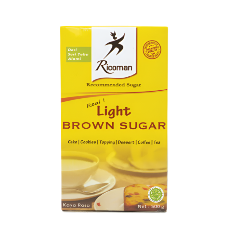 Ricoman LBS24500 Light Brown Sugar 24x500gr