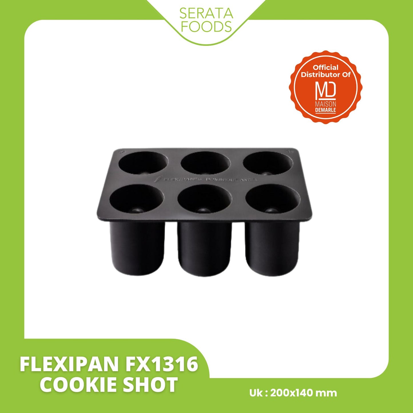 Flexipan FX1316 Cookie Shot 6 Mold