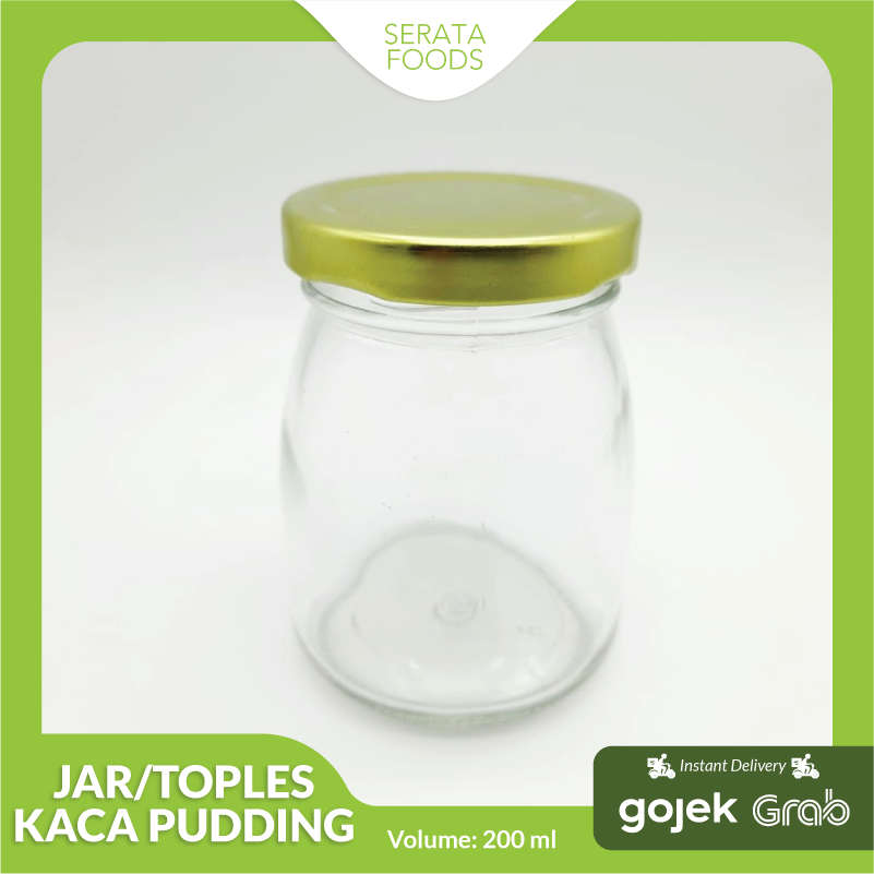 Jar/Toples Kaca Pudding 200 ml