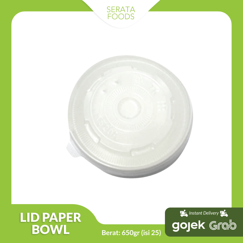 Lid Paper Bowl @25units / Tutup Mangkok Kertas