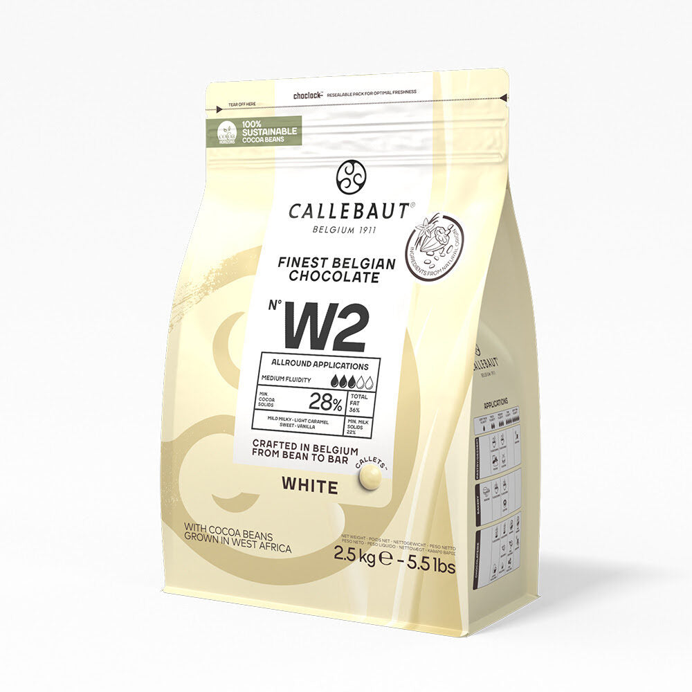 Callebaut ICW2NV553 White Chocolate 28% 2.5 Kg