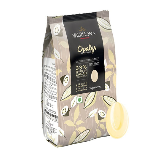 Valrhona Opalys 33% White Chocolate 3 Kg