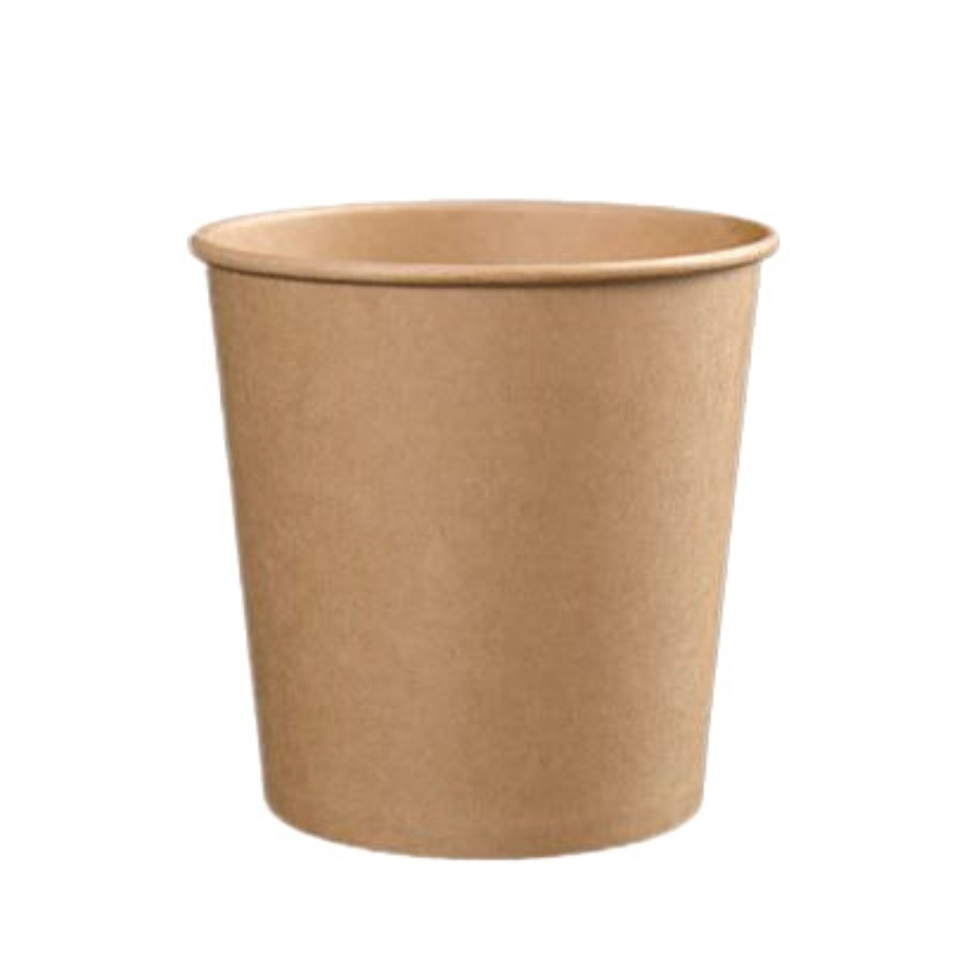 Brown Paper Kraft Cup (tanpa tutup) @ 25 units - SerataFoods