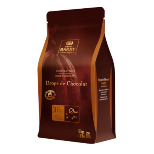 Cacao Barry 154475 Drops De Chocolat 50% 5kg - SerataFoods