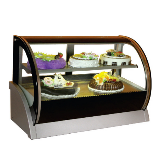 Gea S-550A Large Round Countertop Cake Showcase 200L - SerataFoods