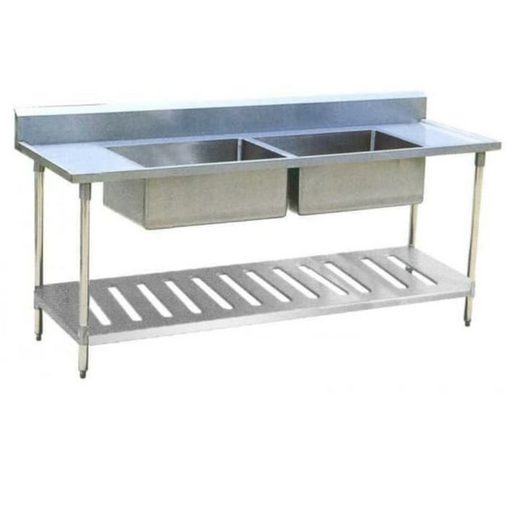 Getra DST-1855 Sink Table 2 Bowls - SerataFoods