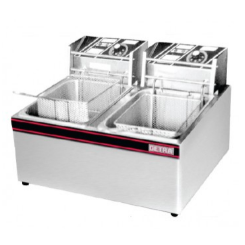 Getra EF-82 Electric Table Top Fryer 2 Basket - SerataFoods