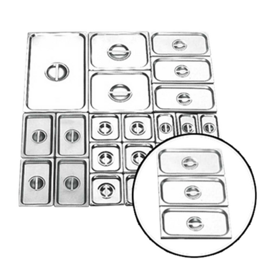 Getra FP 1.3C SS Food Pan Cover GN 1-3 - SerataFoods