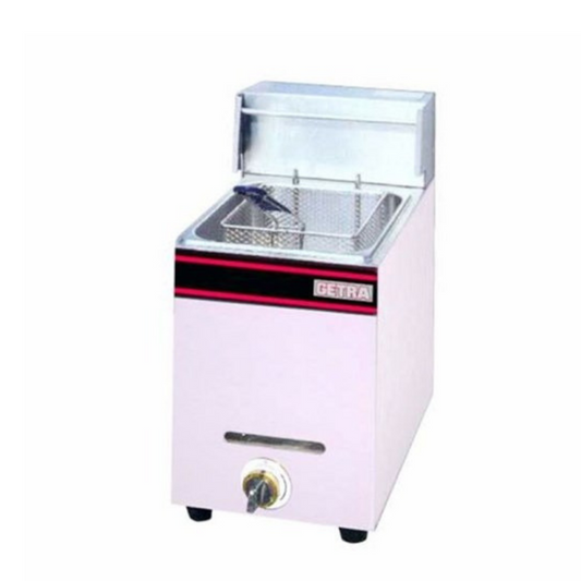 Getra GF-71 Gas Table Top Fryer 1 Basket 6L - SerataFoods