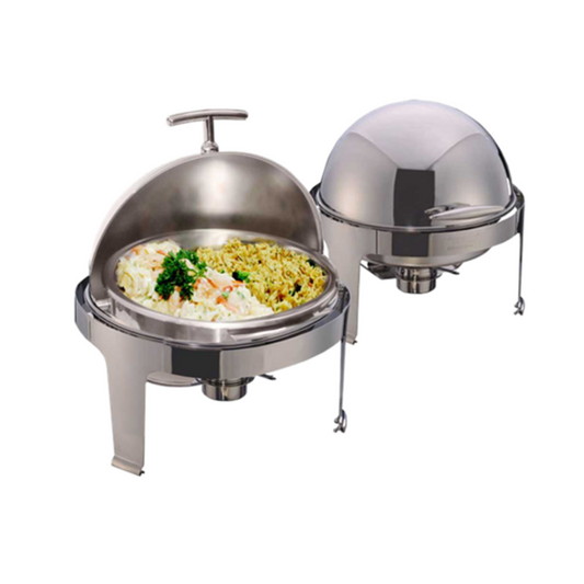 Getra YH-721D Round Roll Top Chaffing Dish (without Window Lid) - SerataFoods