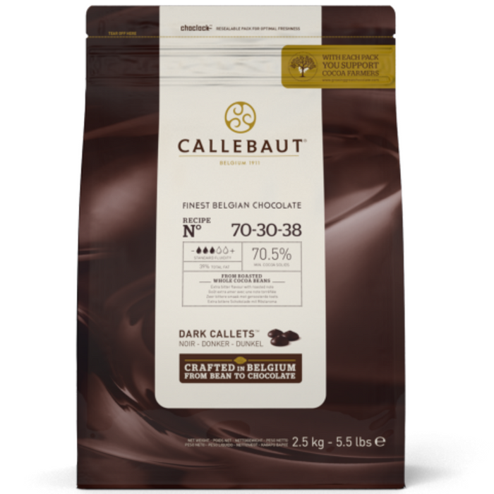 IC70NV553 Barry Callebaut Dark Chocolate Extra Bitter 70% 2.5kg (KALIMANTAN AREA) - SerataFoods