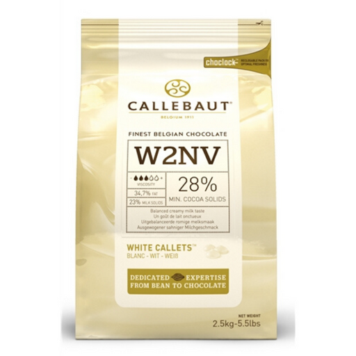ICW2NV-553 Barry Callebaut Balanced Milk White Chocolate 2.5kg - SerataFoods
