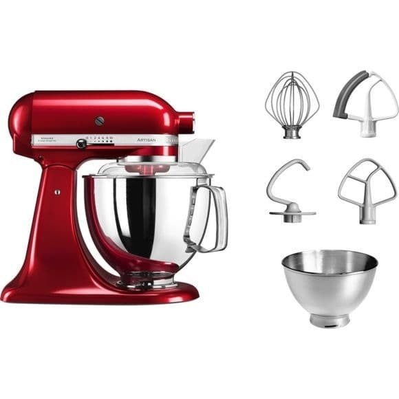 KitchenAid 5KSM195PSN Artisan Tilt-Head Stand Mixer (Basic Color) 4.8L