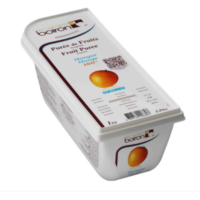 Les Verges Boiron 101666 Fruit Puree Mango 1kg - SerataFoods