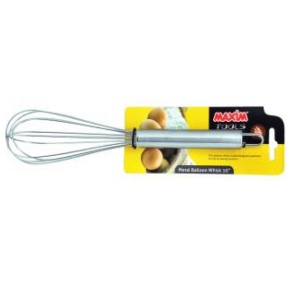 MAXIM MTEGW8 8-Inch Metal Ballon Whisk - SerataFoods