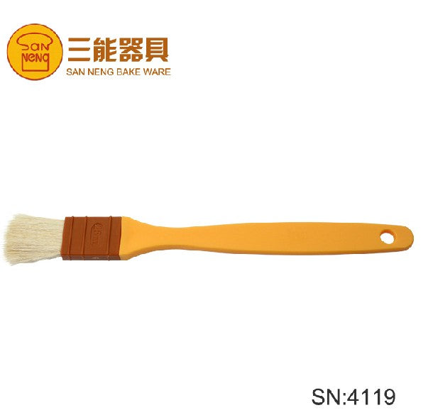 Sanneng SN4119 Wool Pastry Brush - Plastic Handle - SerataFoods