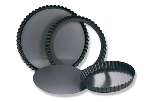 Sanneng SN5564 Round Fluted Tart Mould (Removable Bottom) - SerataFoods