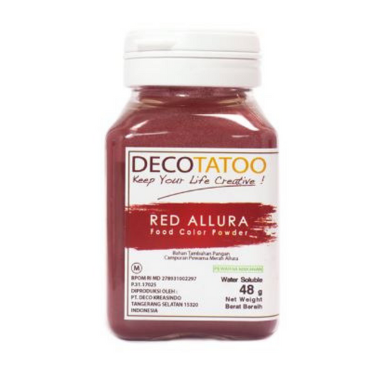 Deco Tattoo RCWS48 Red Coloring Water Soluble - SerataFoods