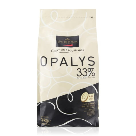 Valrhona Opalys 33% White Chocolate 3 Kg